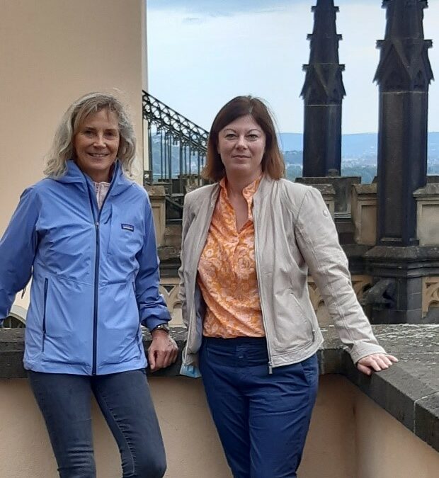 BUGA-Beauftragte Steingaß und Abgeordnete Köbberling: Schloss Stolzenfels kann ein Highlight der BUGA 2029 sein