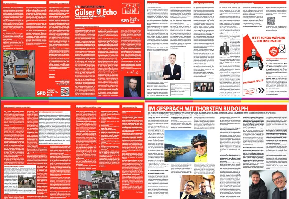 Gülser Echo zur Bundestagswahl erschienen