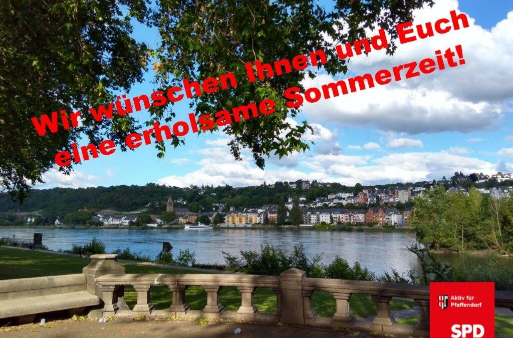 Wir wünschen eine erholsame Sommerzeit!