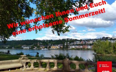 Wir wünschen eine erholsame Sommerzeit!