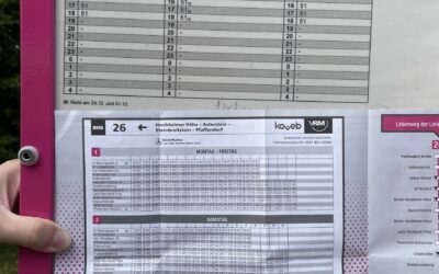 Busfahren in Pfaffendorf verbessern