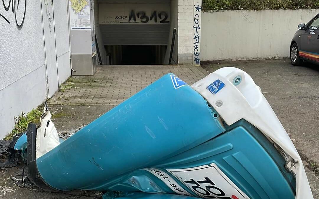 Zerstörungswut am Lützeler Bahnhof