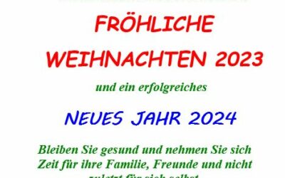 Frohe Weihnachten 2023