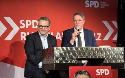 Veranstaltung im Circus Maximus: Alexander Schweitzer und Thorsten Rudolph diskutieren über politische Situation