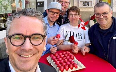 Guter Zulauf beim traditionellen Osterstand der Gülser SPD