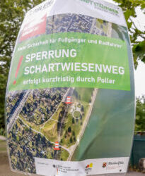 Sperrung des Schartwiesenweges für Durchfahrten